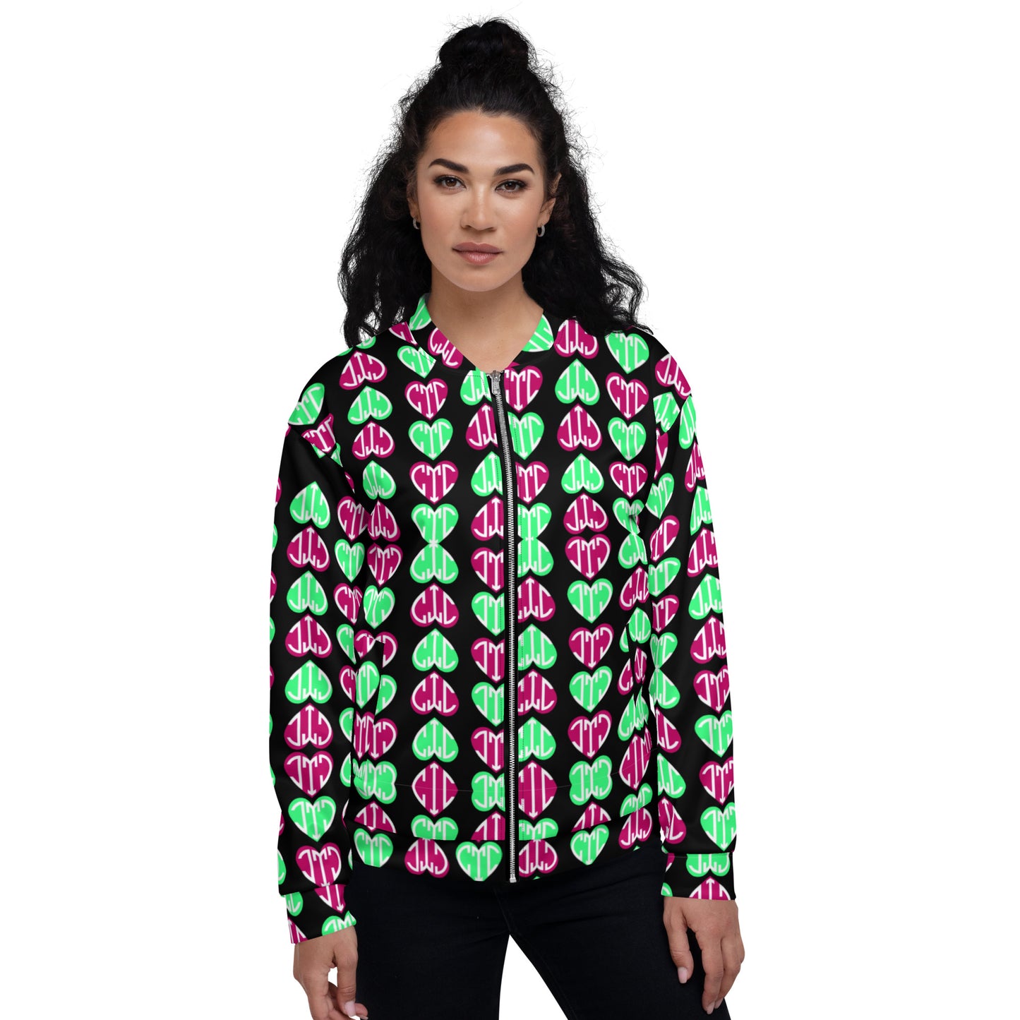 CtC Hearts All-Over Bomber Jacket