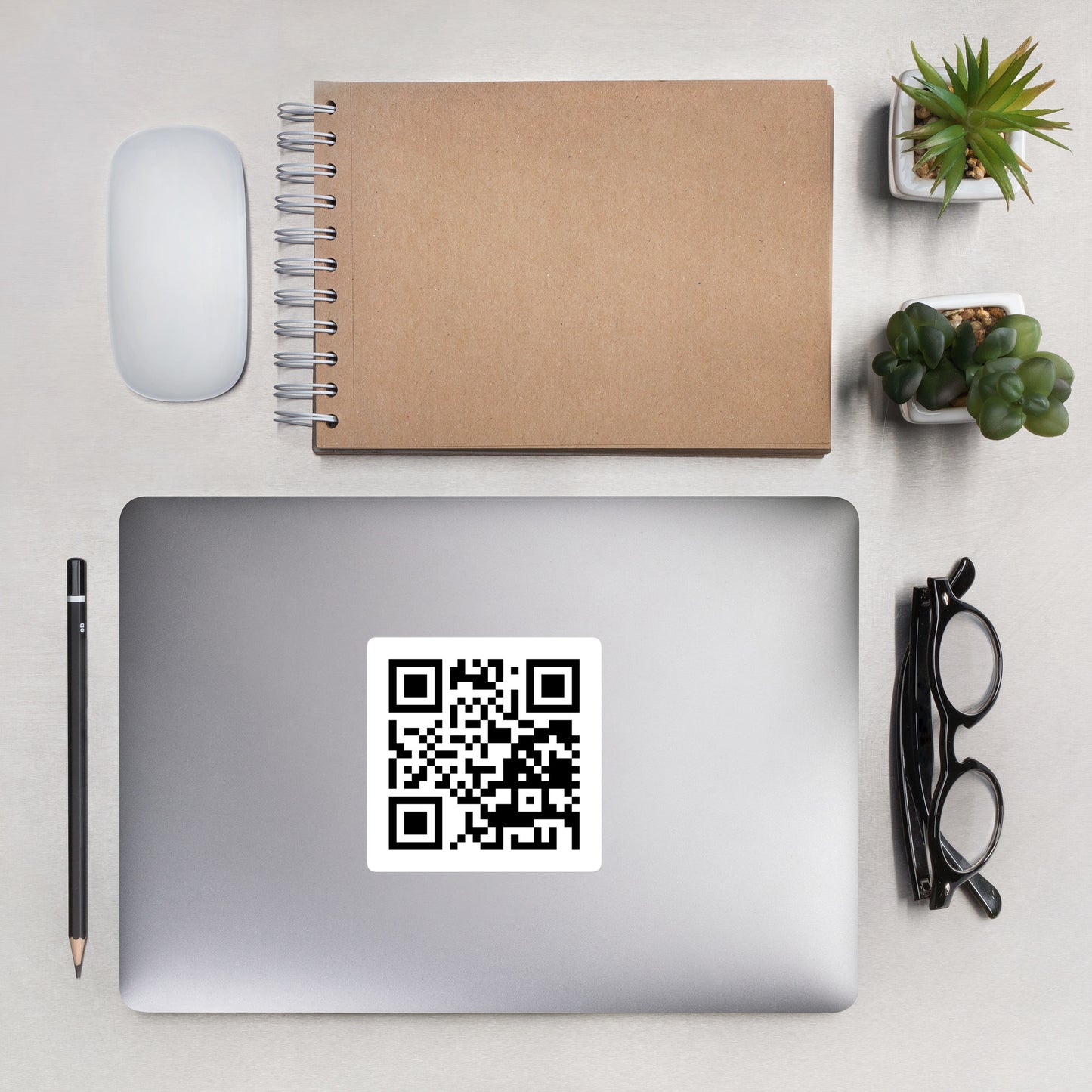 QR Code Bubble-free stickers