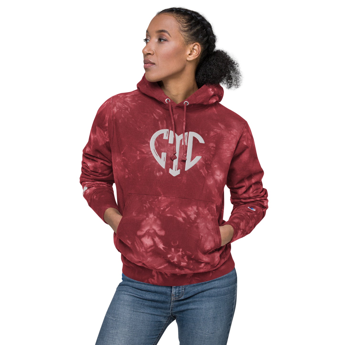CtC Heart Champion tie-dye hoodie