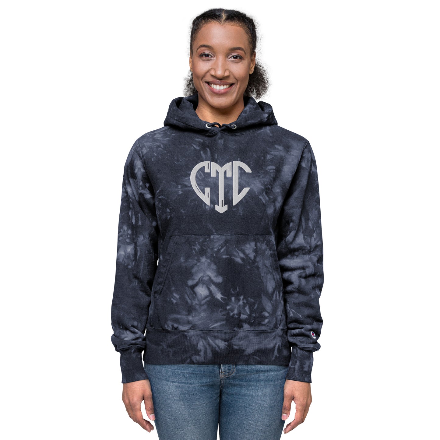 CtC Heart Champion tie-dye hoodie