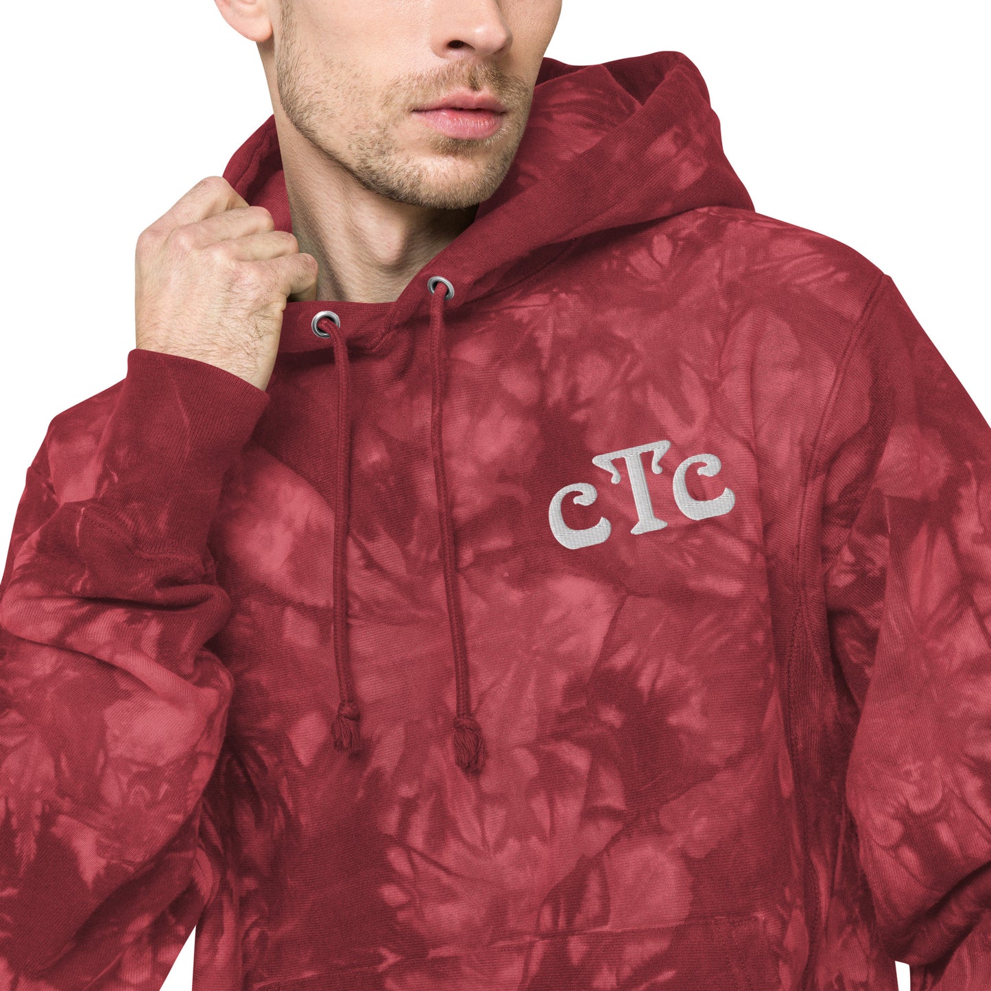 cTc Unisex Champion tie-dye hoodie