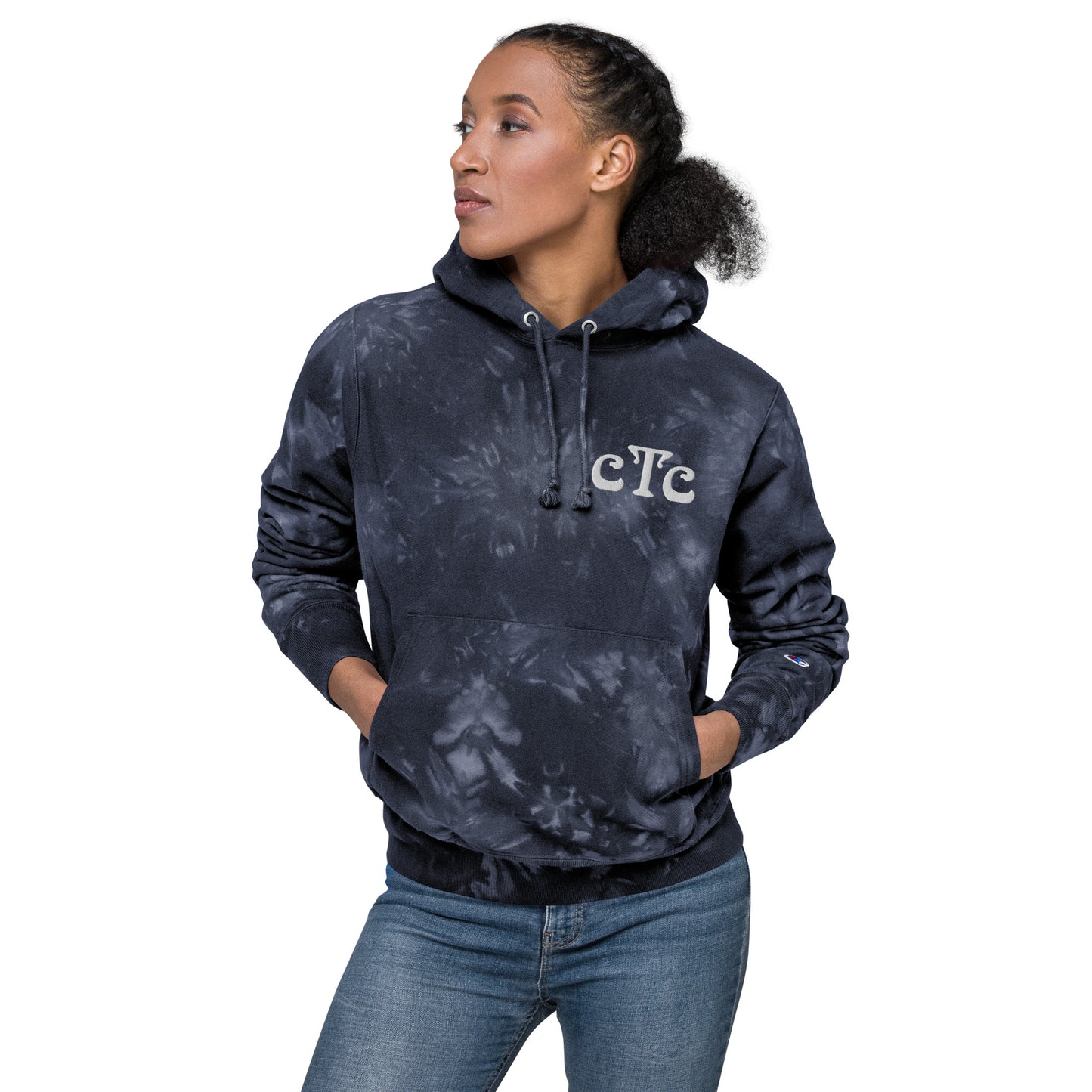 cTc Unisex Champion tie-dye hoodie