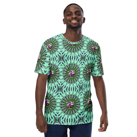 All over trippy flamingos t-shirt