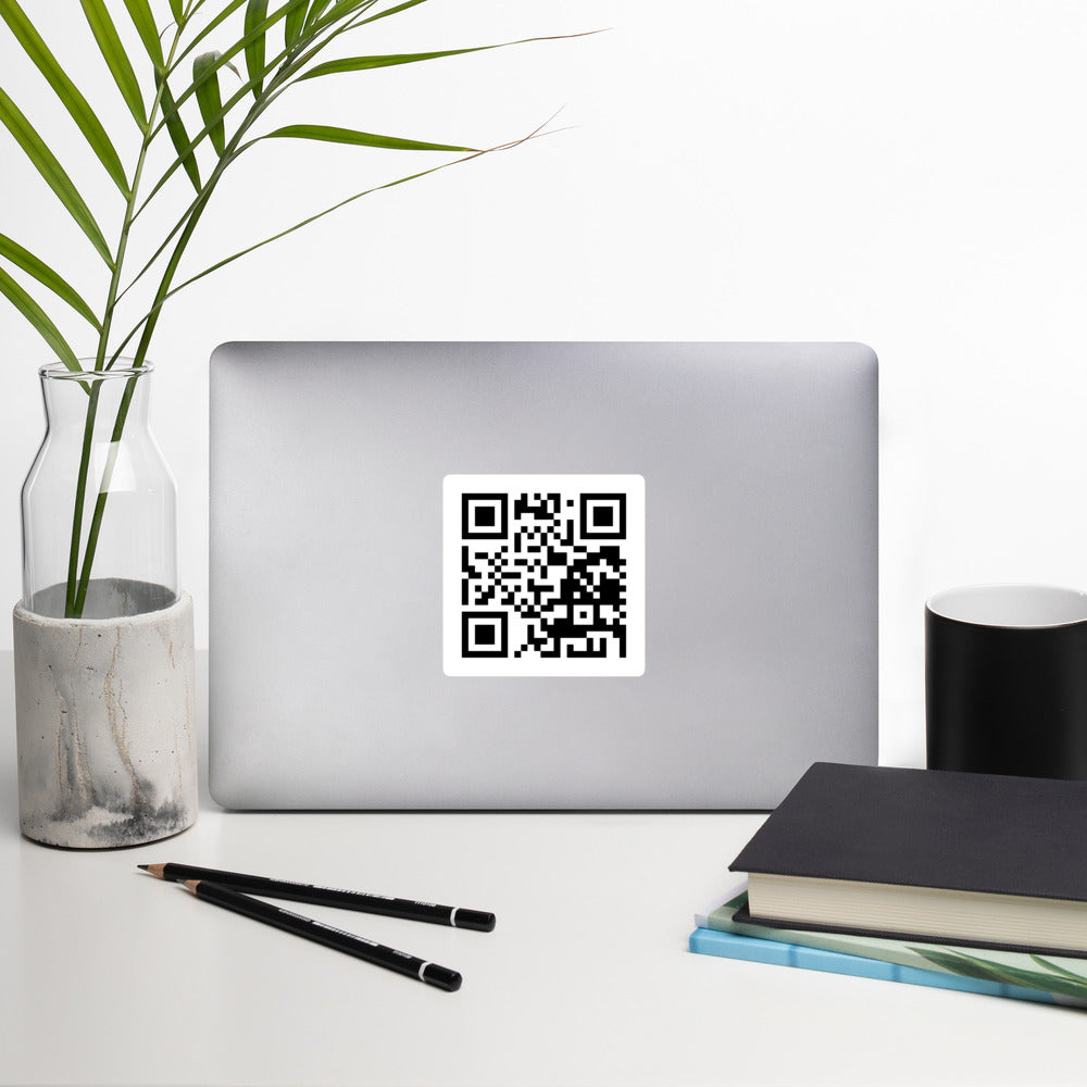 QR Code Bubble-free stickers